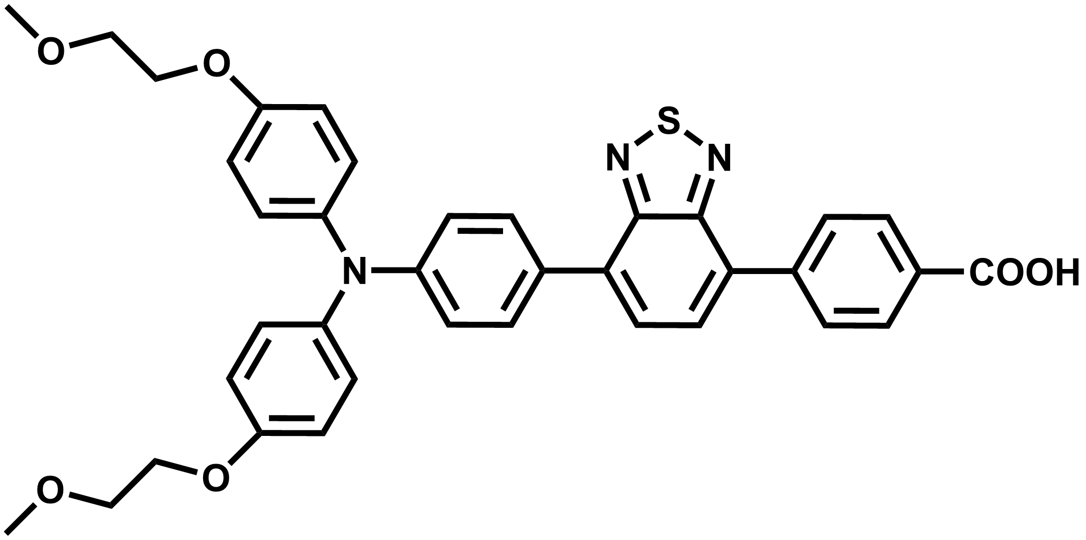 4-(7-(4-(bis(4-(2-methoxyethoxy)phenyl)amino)phenyl)benzo[c][1,2,5]thiadiazol-4-yl)benzoic acid/